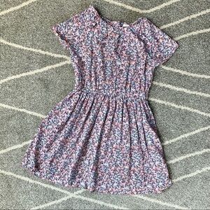 Carter’s Pink Floral Cotton A-line Dress 4-5